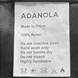 Wash label