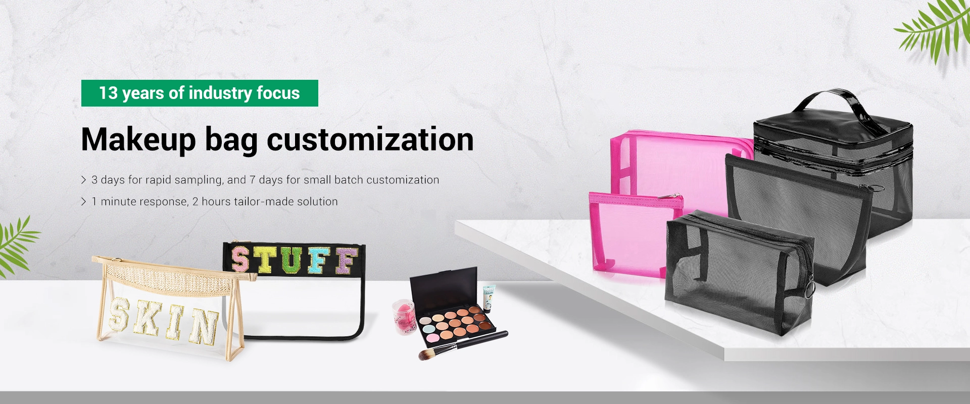 Makeup bag customization