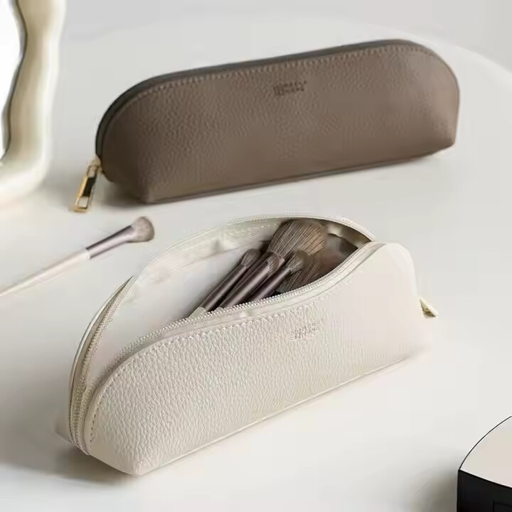 PU leather travel women's cosmetic case makeup toiletry bag