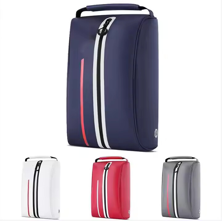 custom luxury Pu Leather zipper carry storage dust bag
