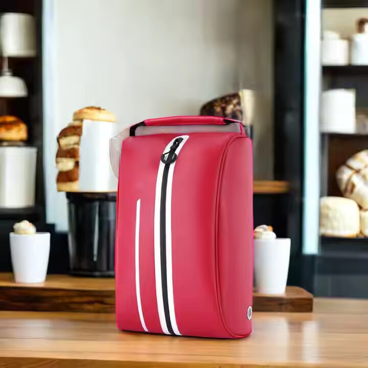 custom luxury Pu Leather zipper carry storage dust bag