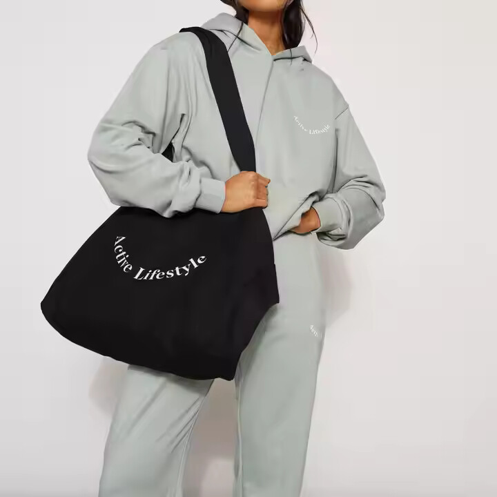 women large sublimation plain blank cotton canvas tote bag