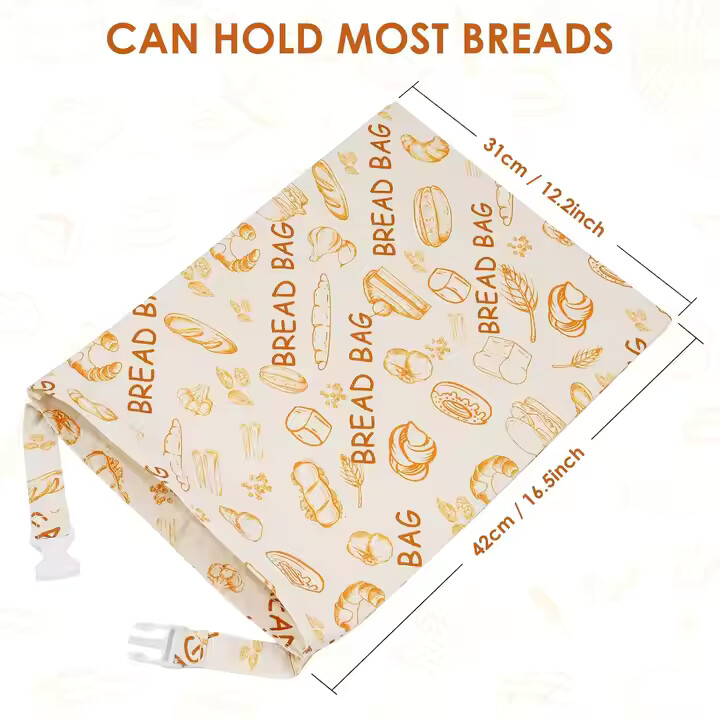 reusable cotton homemade sourdough bread bag