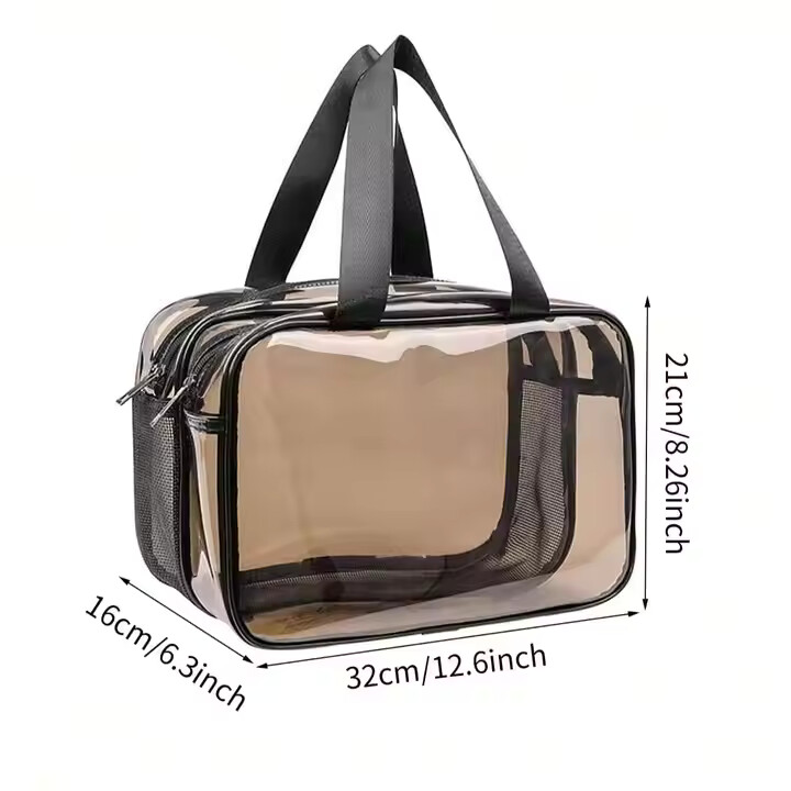 travel silicone waterproof zipper PVC cosmetic bag