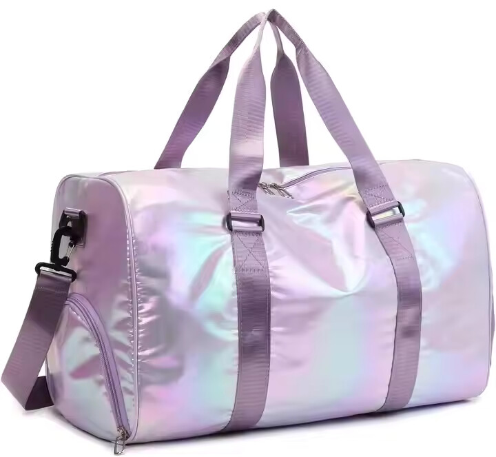 Custom Large Capacity Portable Purple Training Gym Nylon Multi-functional Sport Bag