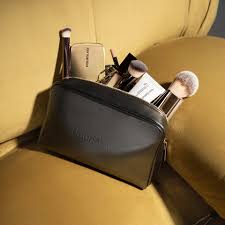 PU Leather Portable Makeup Bag